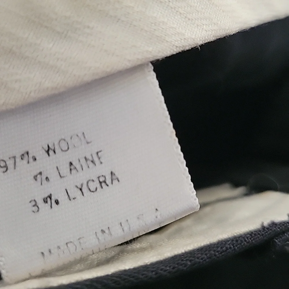 Theory Black Trim Wool  Pants Size 6 - Picture 5 of 7